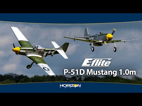 E-Flite P-51D Mustang 1.0M BNF Basic with AS3X and SAFE Select