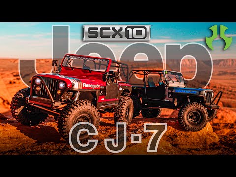 1/10 SCX10 III Jeep CJ-7 4X4 RTR Brushed Rock Crawler, Red