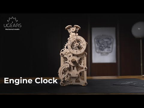 Ugears Engine Clock - 265 Pieces (Advanced)