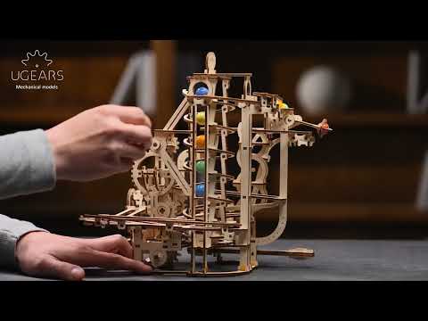 UGears Marble Run Spiral Hoist -  266 Pieces (Advanced) 70177