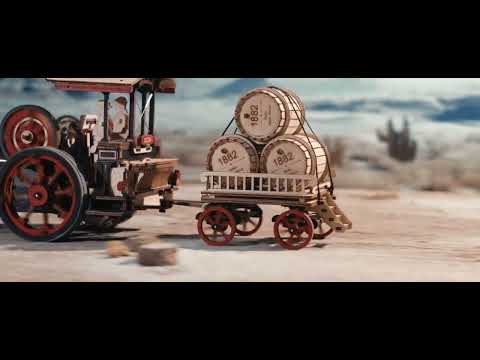 ROKR Steam Engine Mechanical Gear 3D Wooden Puzzle