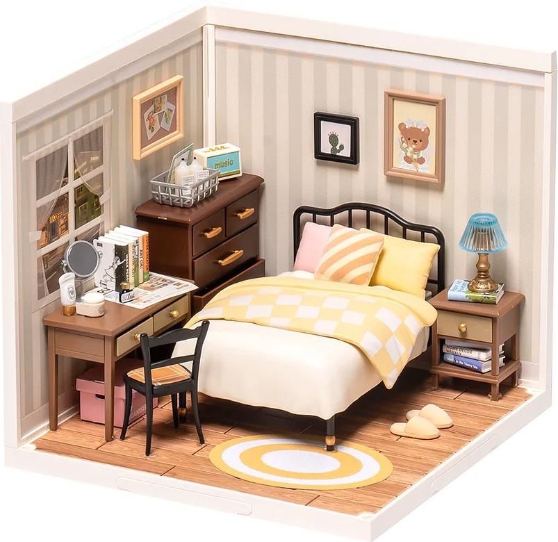 Rolife Sweet Dream Bedroom DIY Plastic Miniature House ROEDW009