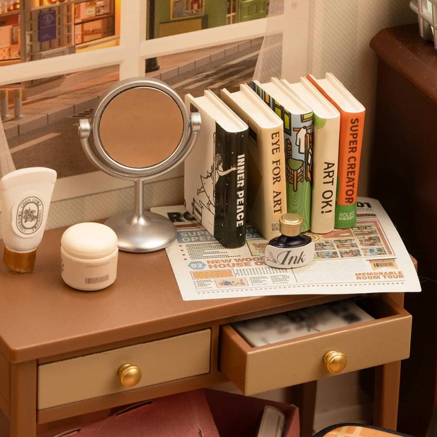 Rolife Sweet Dream Bedroom DIY Plastic Miniature House ROEDW009