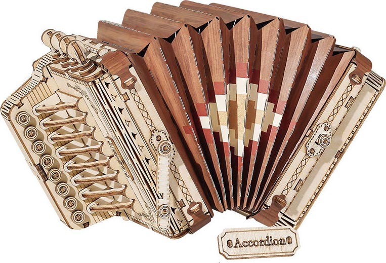 Rolife Accordion 3D Wooden Puzzle