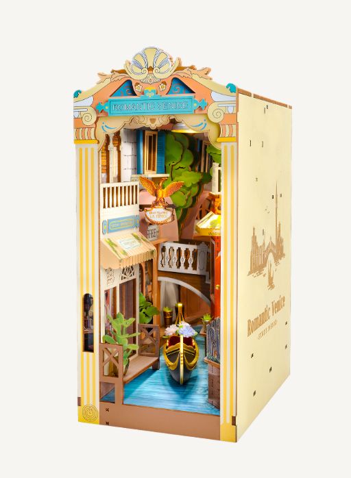 Rolife Romantic Venice DIY Book Nook Shelf Insert TGB08