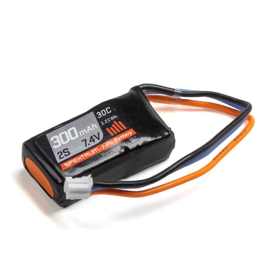 300mAh 2S 7.4V 30C LiPo Battery; PH Connector SPMX3002S30