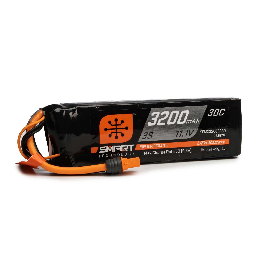 3200mAh 3S 11.1V Smart LiPo 30C; IC3