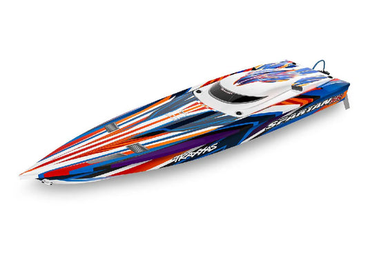 TRA103076-4ORANGE Traxxas Spartan SR 36" Race Boat with Self-Righting - ORANGE