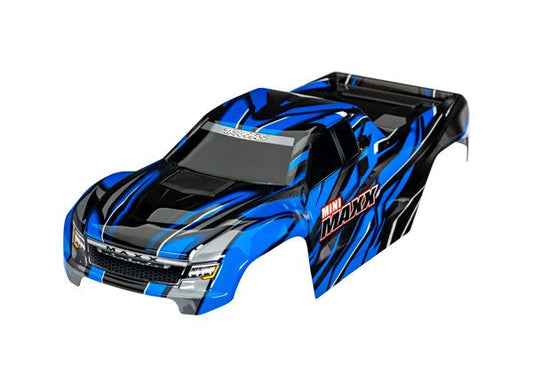 Traxxas Body, Mini Maxx, blue (painted, decals applied) TRA10711-BLUE