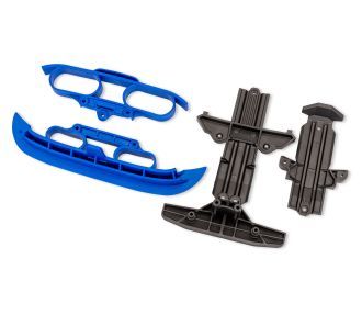 Traxxas Skid plate, bumper, front (1)/ rear (1) (blue) TRA10837-BLUE