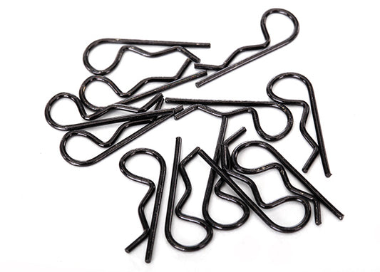 Traxxas Standard Size Body Clips - Black (12) TRA1834A