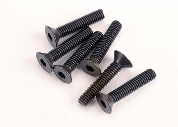 TRA2553 Traxxas 3X15mm Flat Head Machine Screw (6)