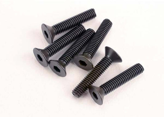 TRA2553 Traxxas 3X15mm Flat Head Machine Screw (6)