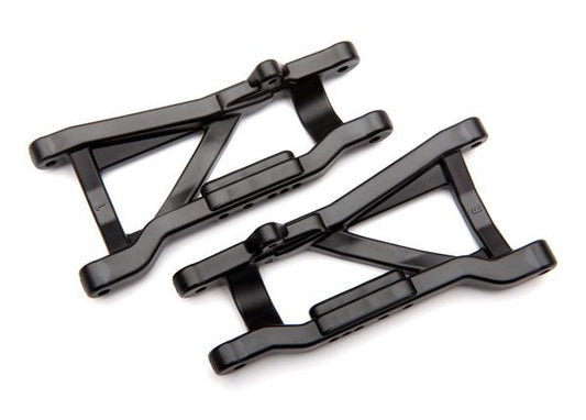 TRA2555X Traxxas Suspension arms, rear (black) (2) (heavy duty, cold weather material)