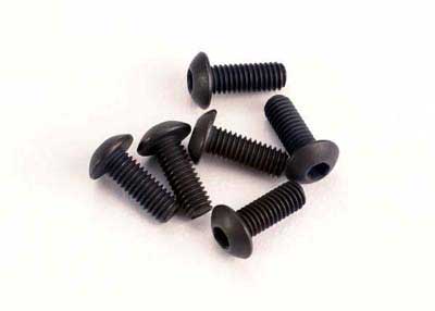 Traxxas 3x8mm Button Head Hex Screw (6) TRA2576