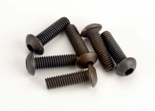 Traxxas 3x10mm Button Head Screws (Hex Drive) (6) TRA2577