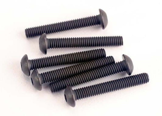 Traxxas 3X20mm Button Head Screws (Hex Drive) (6) TRA2580