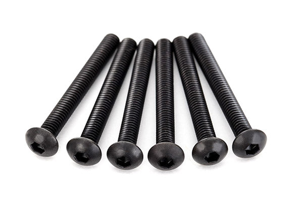 TRA2598X Traxxas Screws, 4x30mm button-head machine (hex drive) (6)
