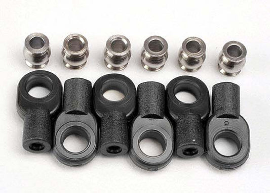 TRA2742X Traxxas Short Rod Ends With Hollow Balls (6)