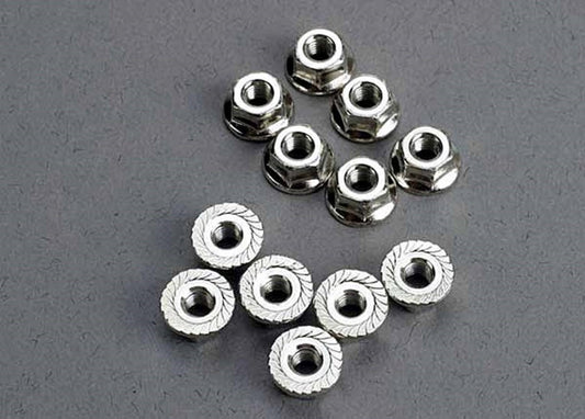 Traxxas 3mm Nuts, 3mm flanged (12) TRA2744