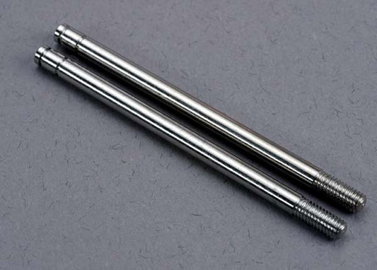 TRA2765 Traxxas Shock shafts, steel, chrome finish (X-long) (2)