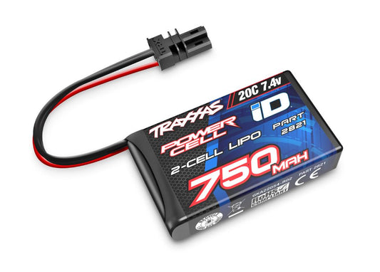 Traxxas 750mAh 2S 7.4V 20C LiPo ID Softcase Battery TRA2821