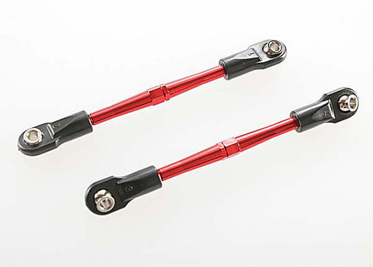 TRA3139X Traxxas 59mm Aluminum Turnbuckle Toe Link (Red) (2)