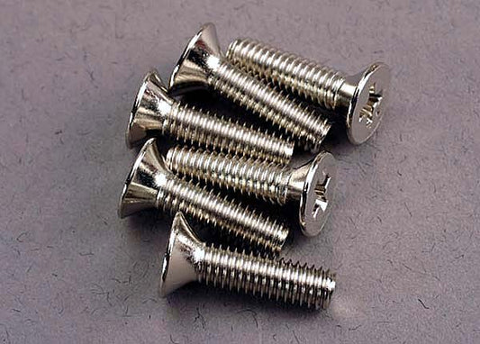 TRA3167 Traxxas Screws, 4x15mm Countersunk Machine (6)