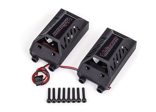 Traxxas Dual Cooling Fan Kit, Low Profile (With Shroud) (Fits TRA3491 Motor) TRA3474X