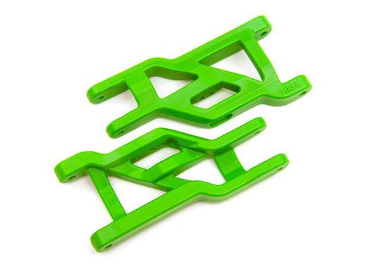 TRA3631G Traxxas Suspension arms, front (green) (2) (heavy duty, cold weather material)