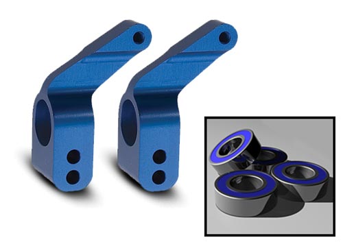 Traxxas Aluminum Stub Axle Carrier (Blue) (2) TRA3652A
