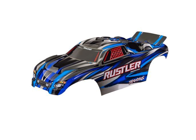 Traxxas Body Rustler Blue Clipless TRA3721-BLUE