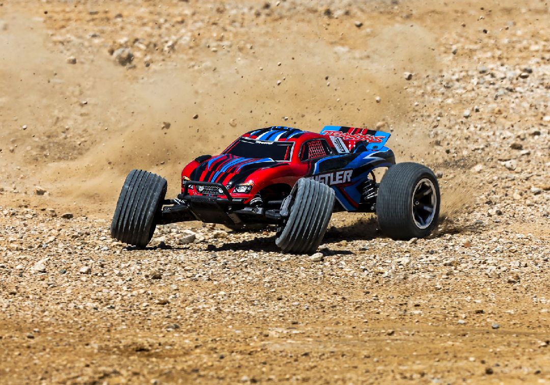 Traxxas 1/10 Rustler ExtremeHD 2wd RTR - Red TRA37254-8RED