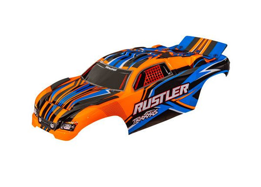 Traxxas Body Rustler Orange Clipless TRA3734-ORNG