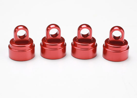 Traxxas Aluminum Ultra Shock Cap (Red) (4) TRA3767X
