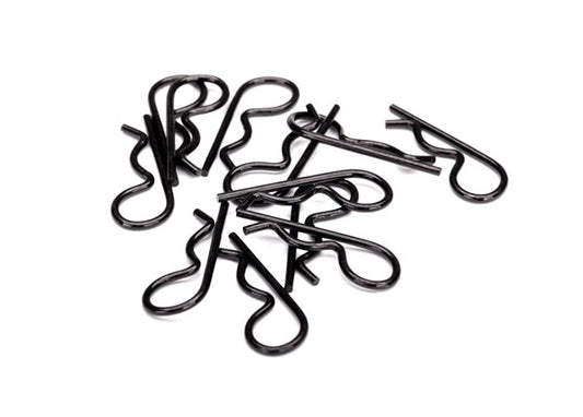 Traxxas Body clips, heavy duty (black) (12) TRA3934A