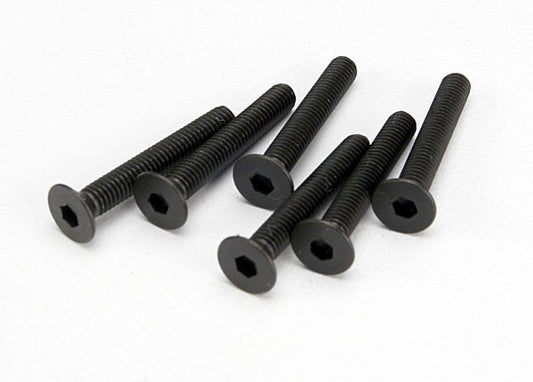 Traxxas Screws, 3x20mm countersunk machine (hex drive) (6) TRA4857