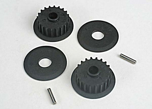 Traxxas Pulleys, 20-Groove (Middle) (2)/Flanges (2)/ Axle Pins (2) TRA4895