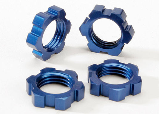Traxxas Wheel nuts, splined, 17mm (blue-anodized) (4) TRA5353