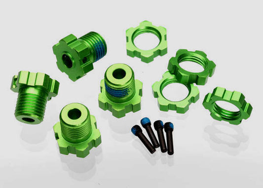 TRA5353G Traxxas 17mm Splined Wheel Hub Set (Green) (4)