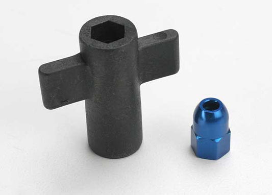 Traxxas Antenna Crimp Nut & Antenna Nut Tool Set (Blue) TRA5526
