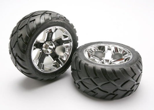 Traxxas Tires & Wheels, assembled & glue TRA5576R