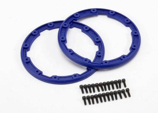 Traxxas Beadlock Style Sidewall Protector w/Hardware (Blue) (2) TRA5666