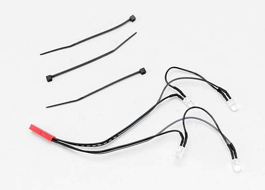TRA5689 Traxxas LED Light Front Harness (4 Clear Lights)