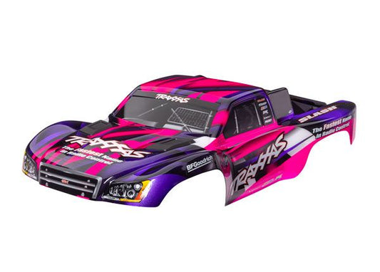 Traxxas Body, Slash 2WD, pink & purple, painted, clipless TRA5851-PINK