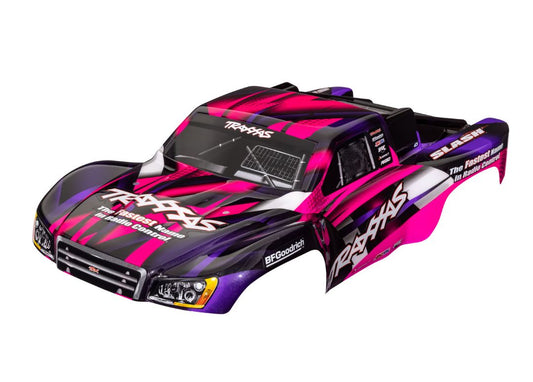 TRA5851P Traxxas Body, Slash 2WD (Also Fits Slash VXL &amp; Slash 4X4), Pink (Painted, Decals Applied)