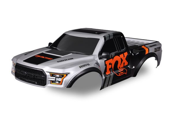 Traxxas Body, 2017 Raptor, Fox, heavy duty, clipless mounting TRA5916-FOX