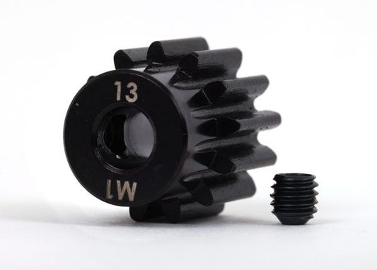 TRA6483X Traxxas Gear, 13-T pinion (1.0 metric pitch) (fits 5mm shaft)/ set screw  Machined, Hardened Stee