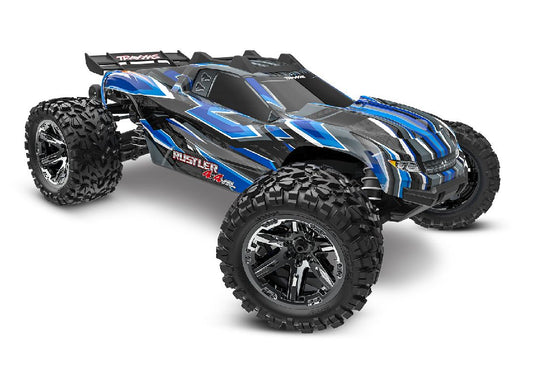 TRA67376-4BLUE Traxxas Rustler VXL Brushless 4X4 1/10 Stadium Truck - Blue