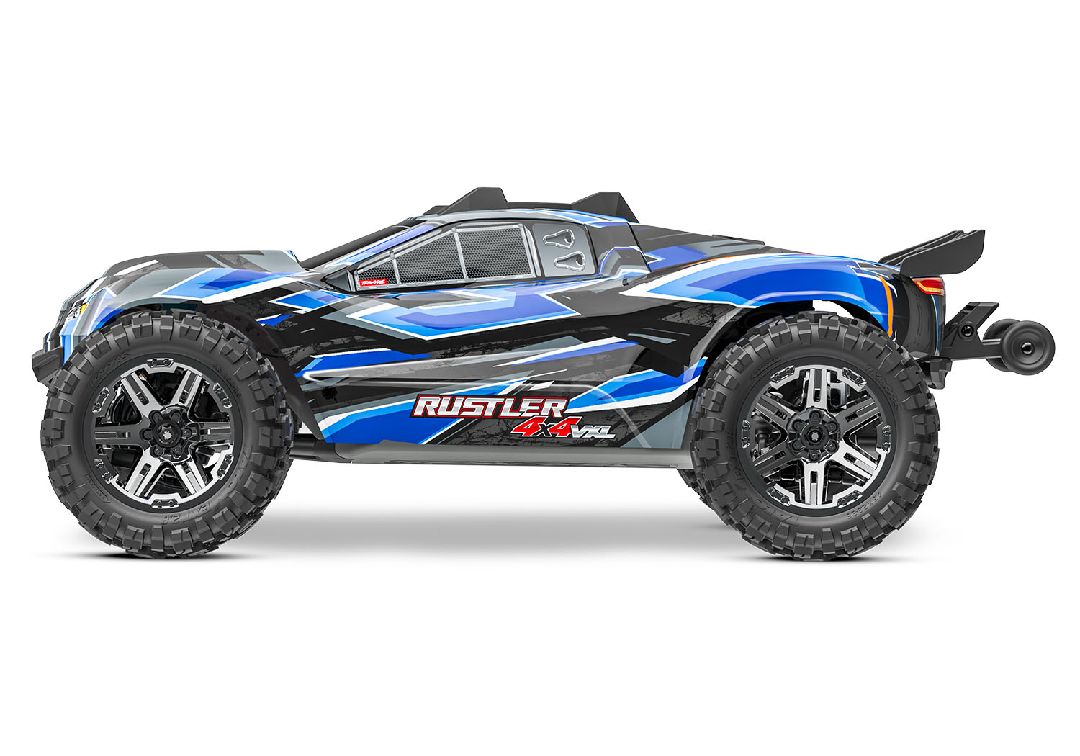 TRA67376-4BLUE Traxxas Rustler VXL Brushless 4X4 1/10 Stadium Truck - Blue